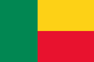 Benin flag simple illustration for independence day or election