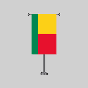 Illustration of Benin flag Template